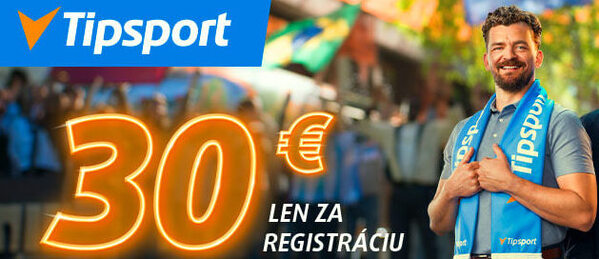 30 € bonus v Tipsporte počas MS vo futbale 2026