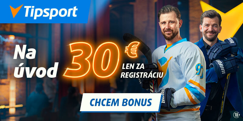 Bonus 30 € za&nbsp;registráciu v&nbsp;Tipsporte