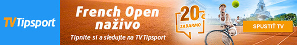 French Open LIVE na Tipsport TV - kliknite TU