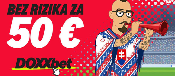Bonus 50 € – za registráciu v Doxxbete (klikni TU)