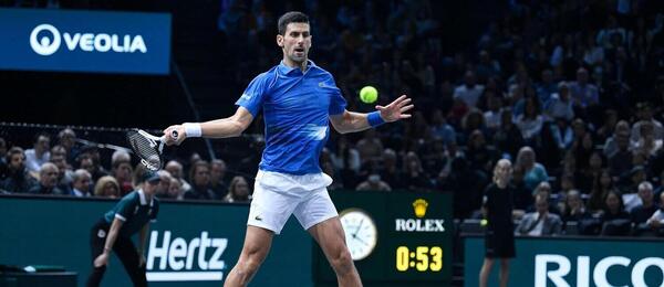 Novak Djoković vo finále ATP Masters Paríž 2022 - Zdroj Victor Joly/ABACAPRESS.CO, Profimedia