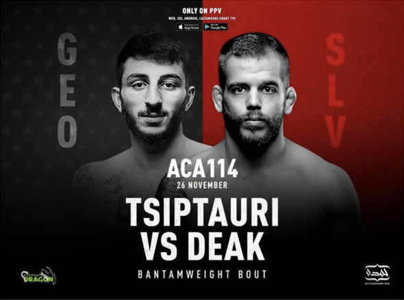 Tsiptauri vs Deak - ACA 114 MMA suboj