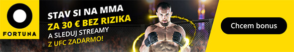 Sletujte UFC live na Fortuna TV