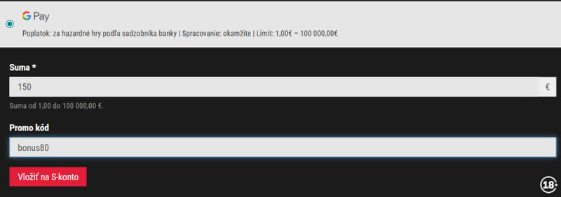 SynotTip promo kód ku&nbsp;free spinom