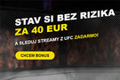 Kliknite TU a sledujte MMA na Fortuna TV s bonusom!