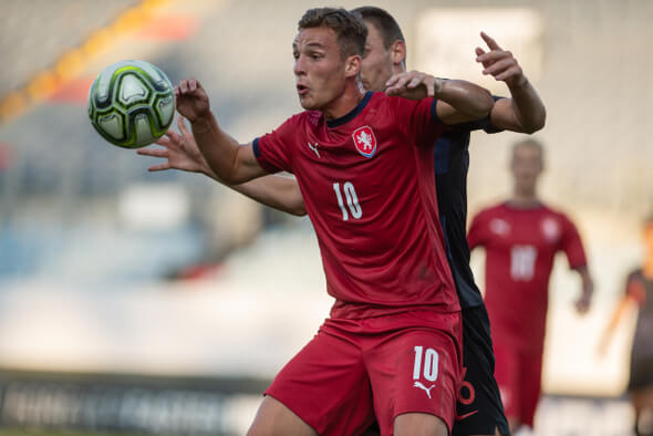 Futbal, Majstrovstvá Európy ME U21, Ondřej Šašinka - Zdroj ČTK, Pancer Václav