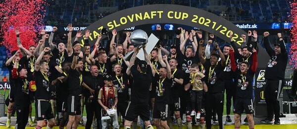 Spartak Trnava, víťaz futbalového Slovnaft Cupu v sezóne 2021/22 - Zdroj Profimedia