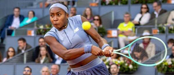 Americká tenistka Coco Gauff počas finále ženskej dvojhry na Mutua Madrid Open v roku 2025