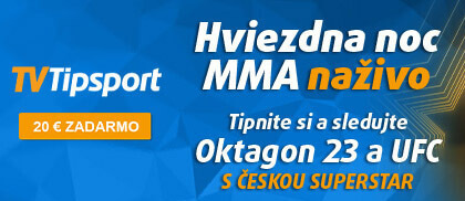 Zaregistrujte sa TU, vezmite bonus €20 a sledujte MMA LIVE!