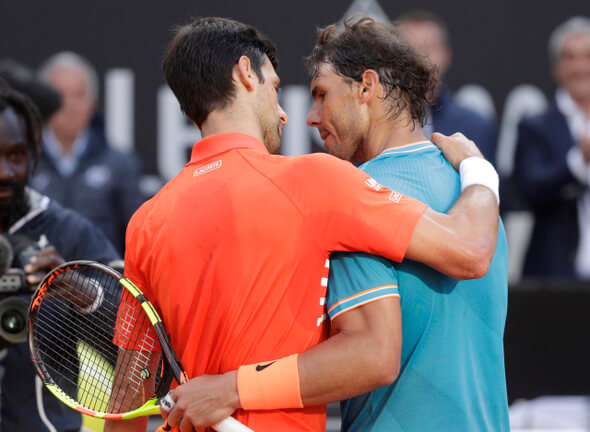 Novak Djokovič a Rafael Nadal