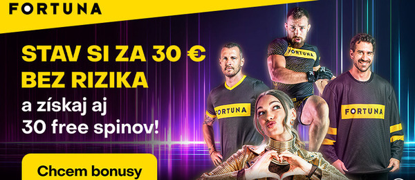 Registrujte sa TU a vezmite si bonusy pre nových hráčov od Fortuny