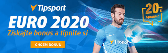 Tipsport - Tipujte zápasy EURO 2020 s bonusom!