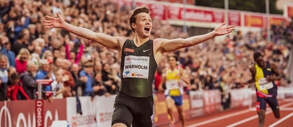 Atletika, 400 metrov cez prekážky, Karsten Warholm - Zdroj laszloambrus, Shutterstock.com