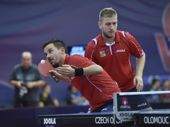 Stolný tenis, Pavel Širuček, Tomáš Tregler - Zdroj ČTK, Peřina Luděk