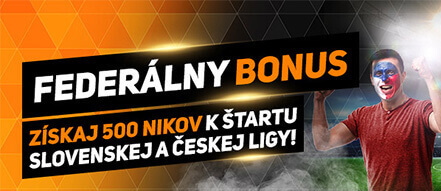 Kliknite TU a získajte Federálny bonus 500 Nikov