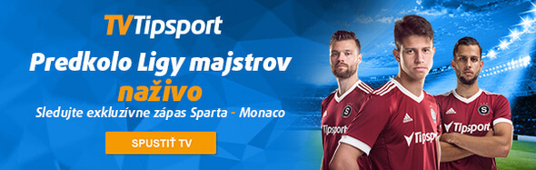 Sparta-Monaco naživo na TV Tipsport