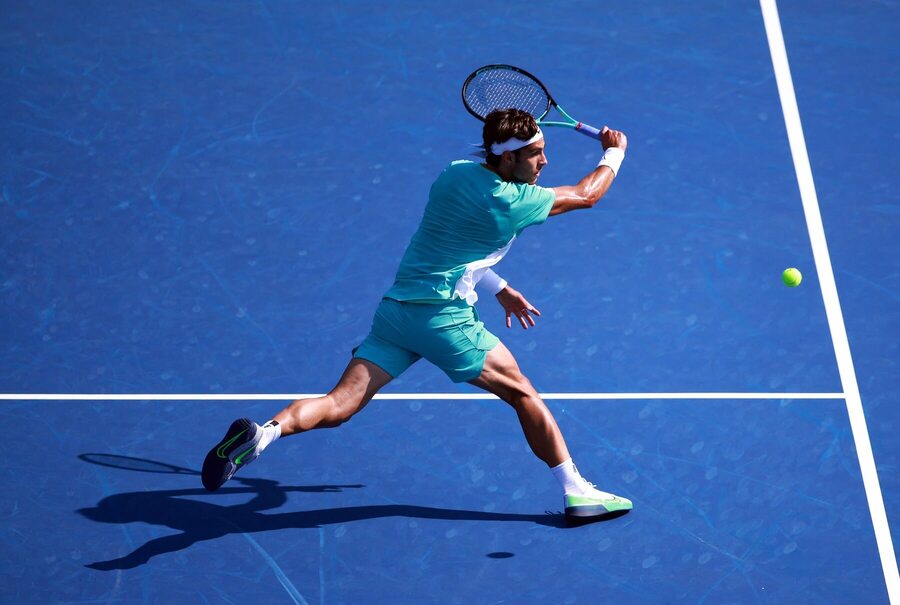 Taliansky tenista Lorenzo Musetti na turnaji ATP Masters 1000 Canada v Toronte v roku 2023