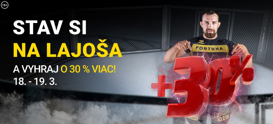 Kliknite TU, tipujte a skúste získať 30% navýšenie výhier vo Fortune