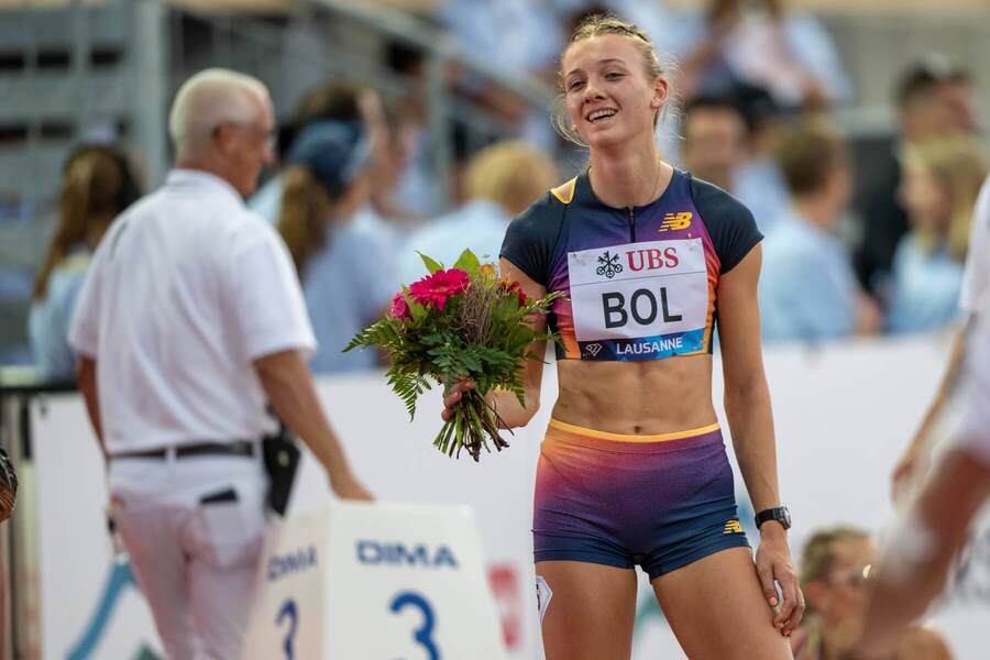 Femke Bol na mítingu v Lausanne 2022 - Zdroj xBEAUTIFULxSPORTS/TobiasxLacknerx, Profimedia