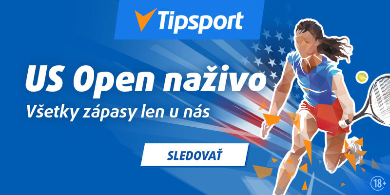 Kliknite sem, sledujte a stavte si na zápasy US Open 2025 v Tipsporte!