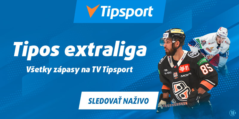 Hokejová extraliga v livestreame na Tipsport TV - pozerajte TU
