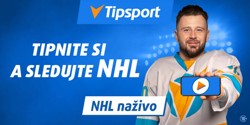 Kliknite SEM a sledujte NHL naživo na Tipsport TV