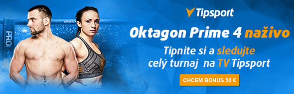 Sledujte Oktagon Prime 4 naživo aj s bonusom 50 eur!