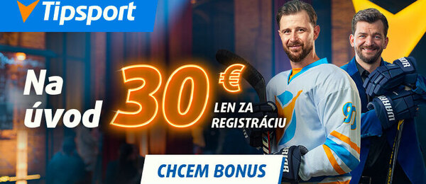 Bonus 30 € teraz v Tipsporte – registruj sa TU