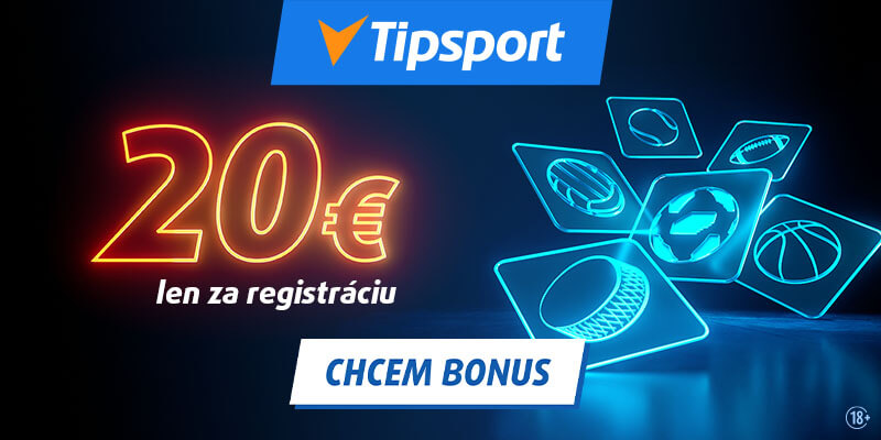 Tipsport bonus 20 eur