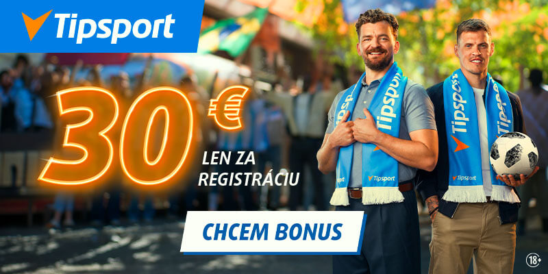 Bonus 30 € v&nbsp;Tipsporte počas MS vo&nbsp;futbale 2026