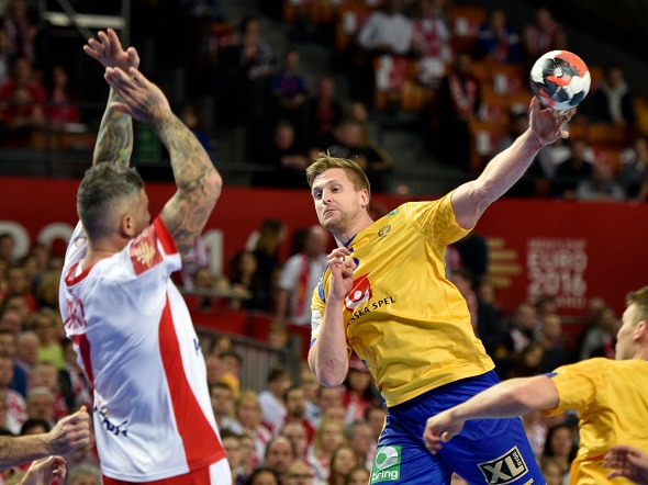 Hádzaná, Majstrovstvá Európy mužov, Poľsko vs Švédsko - Zdroj, Dziurek, Shutterstock.com