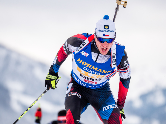 Biatlon, Michal Krčmář, svetový pohár Hochfilzen - Zdroj ČTK, PR, Petr Slavík, Český biatlon