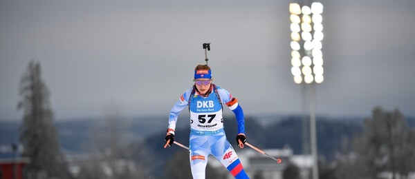 Ivona Fialková, Svetový pohár v biatlone Ostersund 2021 - Zdroj Anders Wiklund/TT via AP, Profimedia