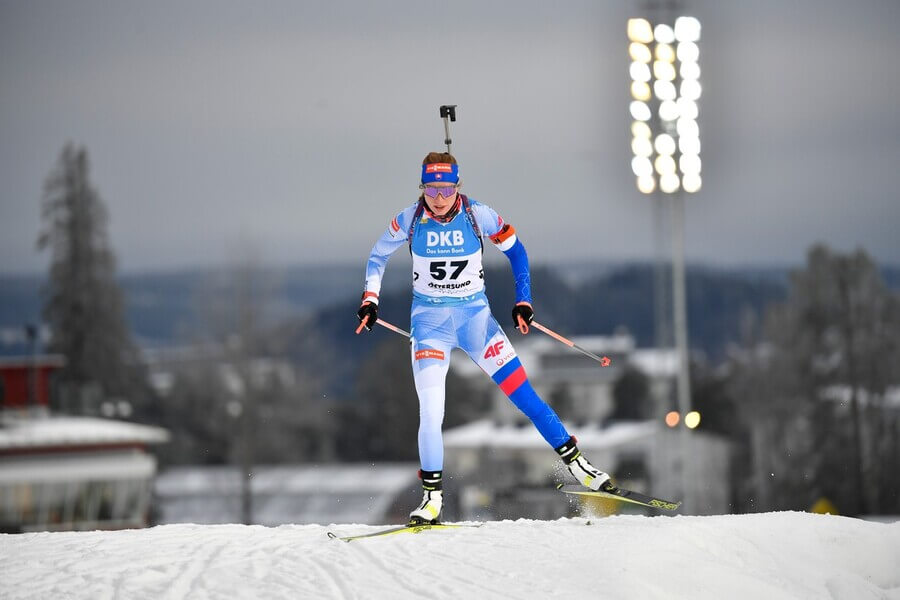Ivona Fialková, Svetový pohár v biatlone Ostersund 2021 - Zdroj Anders Wiklund/TT via AP, Profimedia