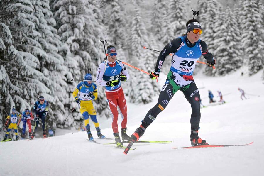 Tommaso Giacomel, stíhacie preteky Hochfilzen 2022 - Zdroj AP Photo/Andreas Schaad, Profimedia