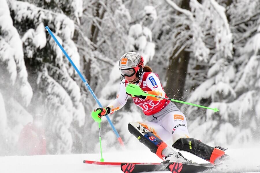 Petra Vlhová na zjazdovke v Kranjskej Gore - Zdroj Profimedia