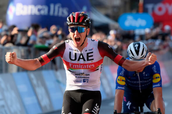 Slovinec Tadej Pogačar, UAE Team Emirates - Zdroj ČTK, AP, Gian Mattia D'Alberto