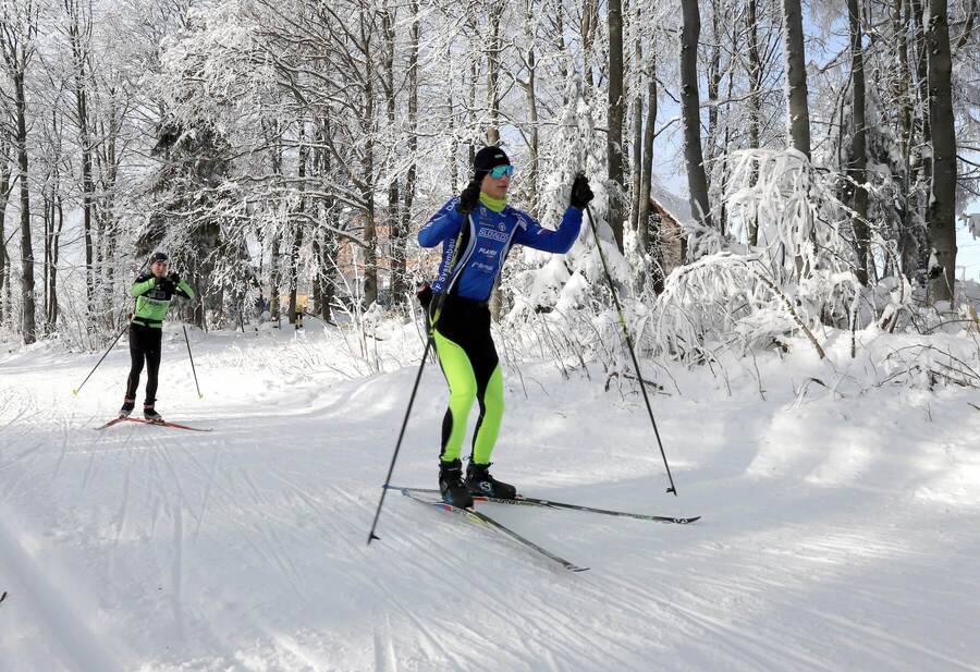 Skalka pri Kremnici, zima, bežecké lyžovanie