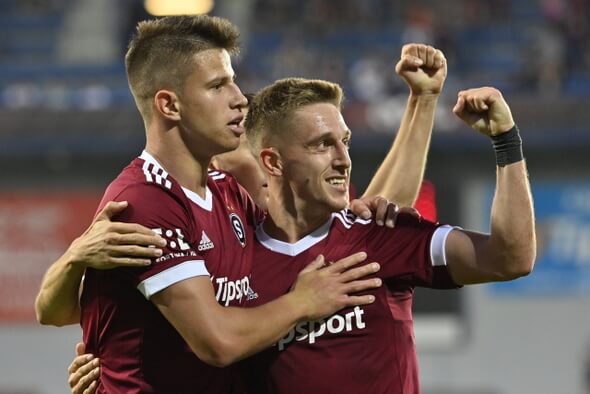 Futbal, Fortuna liga, Sparta Praha, Adam Hložek - Zdroj ČTK, Šimánek Vít