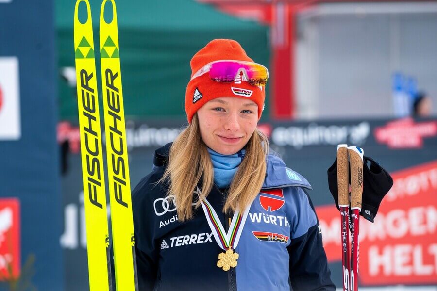 Helen Hoffmann, 15 km voľnou technikou, Nordic Junior World Ski Championships Lygna 2022 - Zdroj Terje Pedersen / NTB, Profimedia