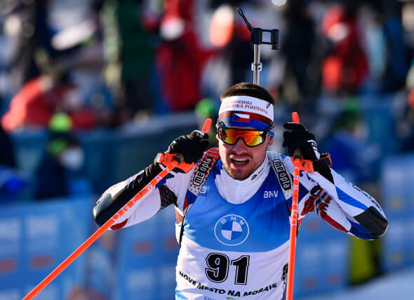 Biatlon, Michal Krčmář - Zdroj ČTK, Pavlíček Luboš