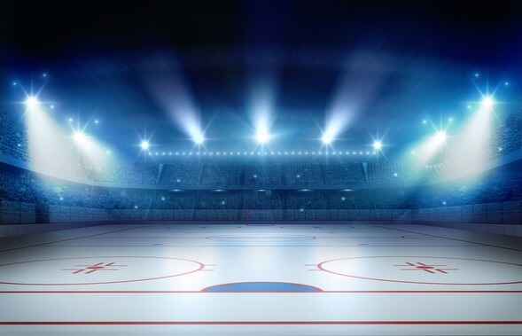 Hokej, zimný štadión pred zápasom - Zdroj Shutterstock.com