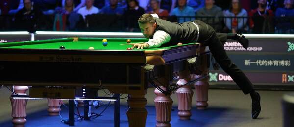Mark Selby na turnaji Snooker Tour Championship 2023