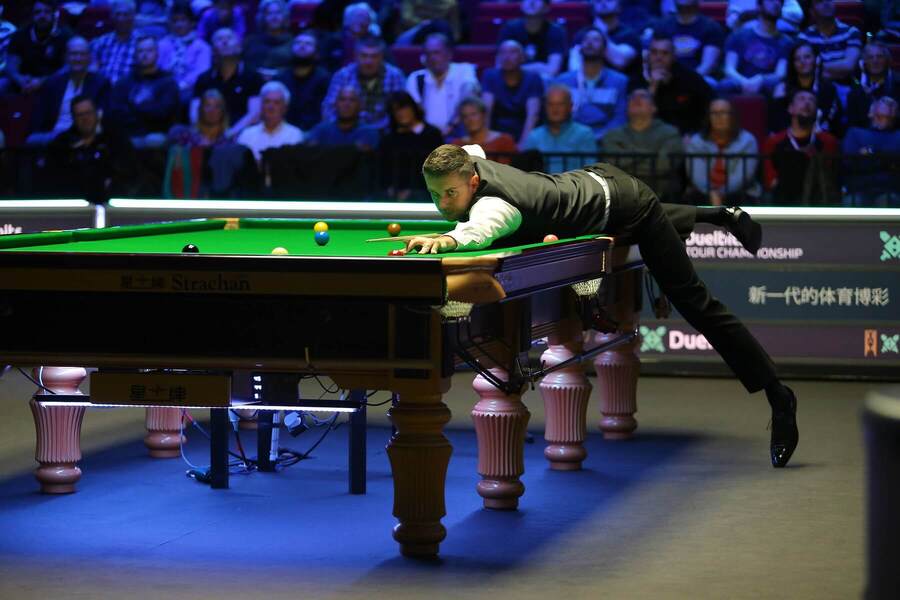 Mark Selby na turnaji Snooker Tour Championship 2023