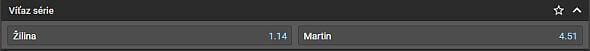 Kliknite TU a tipujte duel Žilina - Martin s bonusom €20!