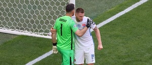 Futbal, reprezentácia Slovenska, Dúbravka a Škriniar - Zdroj Maksim Konstantinov, Shutterstock.com