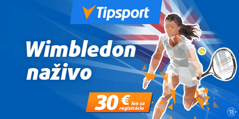 Wimbledon na&nbsp;Tipsport TV s&nbsp;bonusom