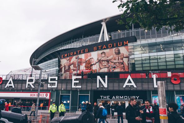 Emirates Stadium, Arsenal Londýn - Zdroj Nelson Ndongala, Unsplash.com