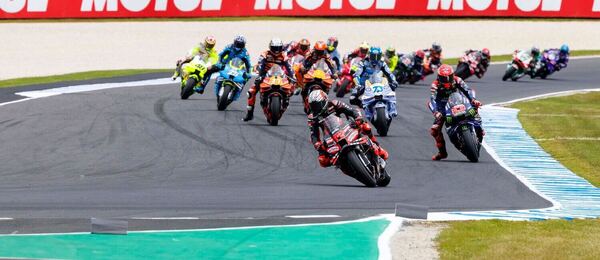 Pretekári MotoGP počas VC Austrálie.