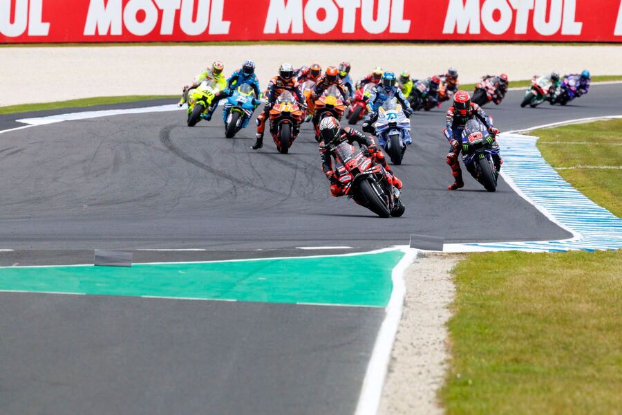 Pretekári MotoGP počas VC Austrálie.